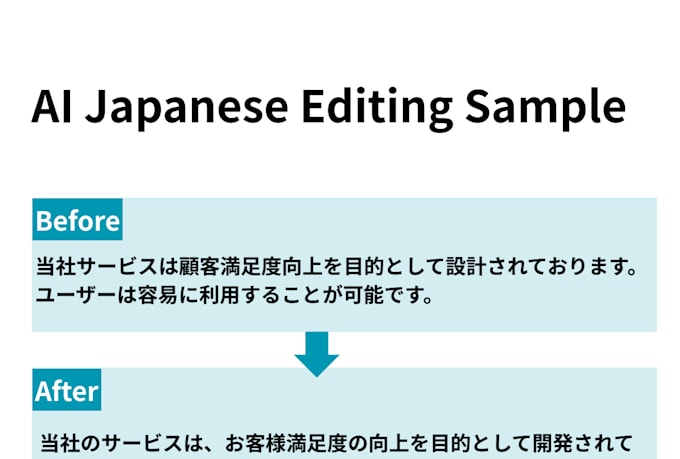 professionally proofread and edit your japanese text
